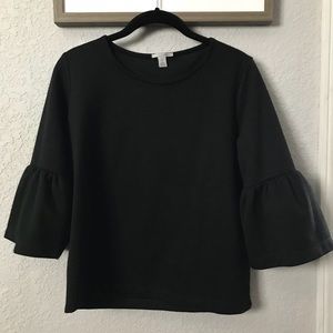 Bell Sleeve Knit Top
